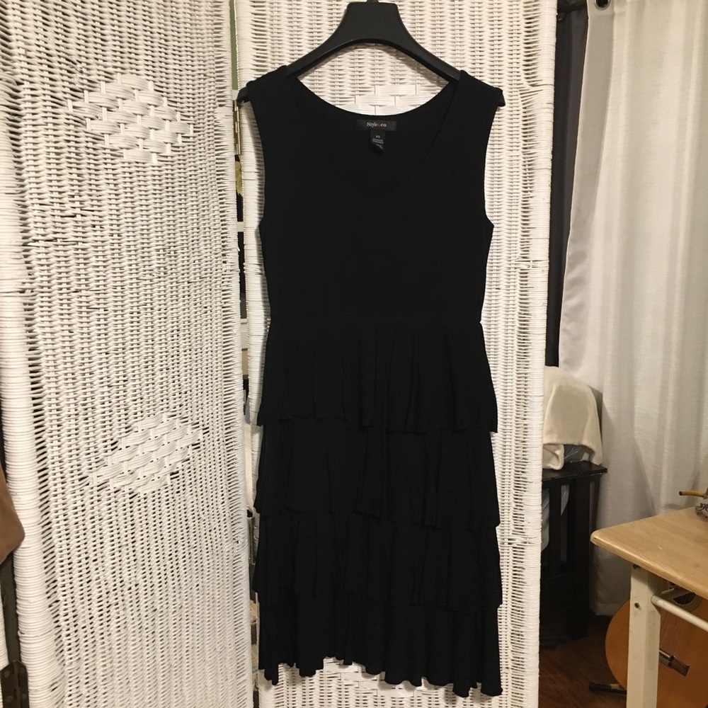 Style&Co. Little Black Layered Dress